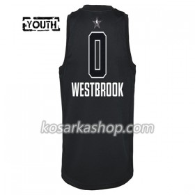 Dres Oklahoma City Thunder Russell Westbrook 0 2018 All Star Jordan Brand Crna Swingman - Dječji